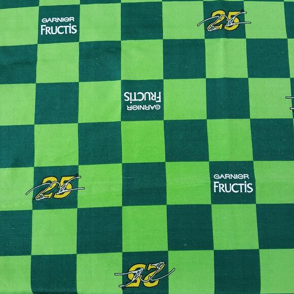 Nascar Other - Garnier Fructis NASCAR Brian Vickers #25 promotional bandana green checks 20" sq